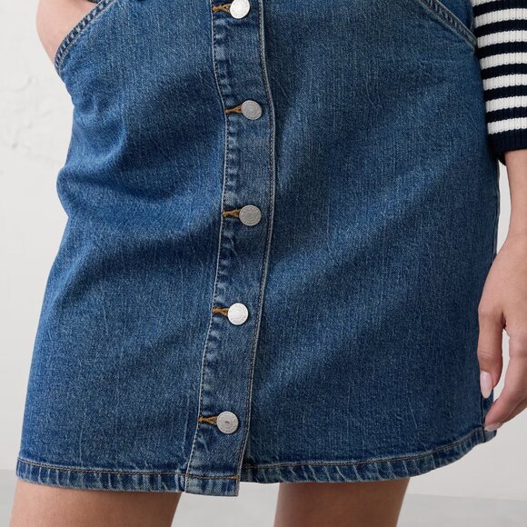 Banana Republic Cheetah Print Denim Utility Mini Skirt/NWT/6 - Picture 5 of 16